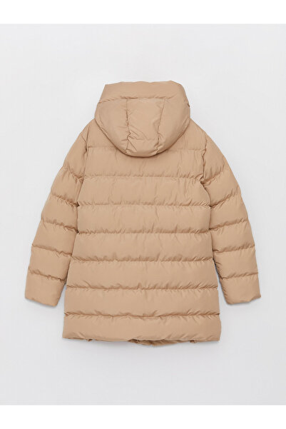 LC Waikiki Γυναικείο παλτό μονόχρωμο με κουκούλα