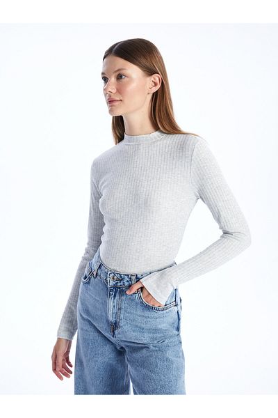 LC Waikiki Stand Collar Long Sleeve Women's Tunic