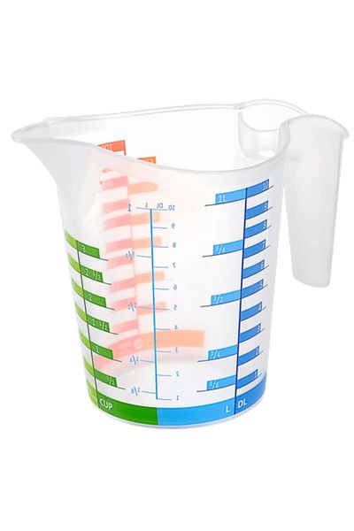 Buffer CLZ192 500ml Hard Plastic Kitchen Measuring Cup - Colored and Graduated (4172)