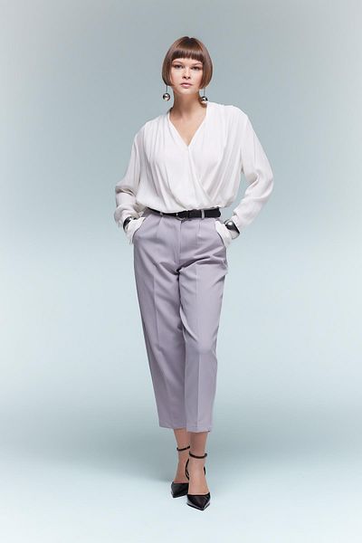 DeFacto Tapered Fit High Waist Pocket Short Leg Pants B1673Ax23Au