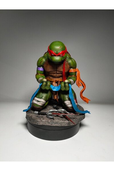 TuransoyCraft Ninja Kaplumbağalar Raphael Veda Figür TMNT Raphael Figür 25CM ...