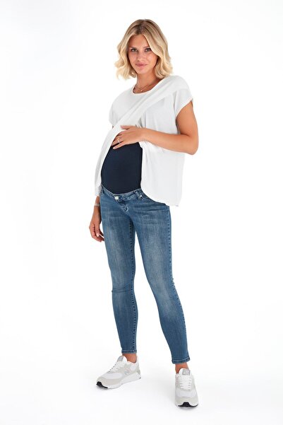 Accouchee Denim Mavi Hamile Denim Pantolon