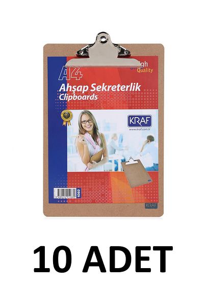 KRAF 10 Wooden Secretary Holders (compression - Clip) File A4
