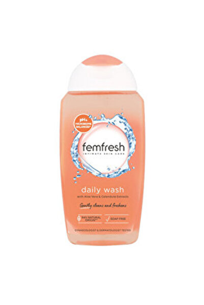 Femfresh عبوة من 5 قطع من جل غسول المنطقة الحساسة - 250 مل للاستخدام اليومي