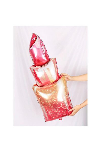 Deniz Party Store Lipstick Shaped Foil Balloon 47 inch
