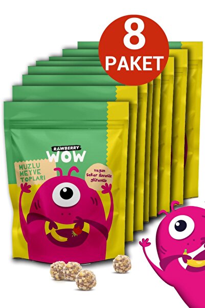 Rawberry Kids Muzlu Toplar Şeker Ilavesiz Glütensiz Vegan Sağlıklı Atıştırmal...