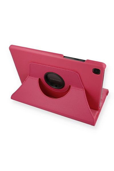 AQUA AKSESUAR Samsung Galaxy T500 Tab A7 10.4 Compatible Case 360 Rotating Leather Protected Tablet Case - Pink