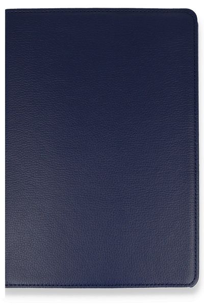 AQUA AKSESUAR iPad Pro 12.9 (2020) Compatible Case 360 Rotating Leather Protected Tablet Case - Navy Blue
