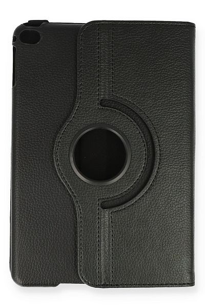 AQUA AKSESUAR iPad Mini 5 Compatible Case 360 Rotating Leather Protected Tablet Case - Black