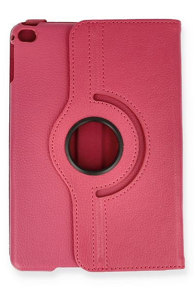 AQUA AKSESUAR iPad Mini 5 Compatible Case 360 Rotating Leather Protected Tablet Case - Pink