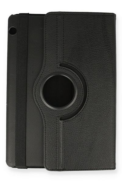 AQUA AKSESUAR Huawei MediaPad T5 10 Compatible Case 360 Rotating Leather Protected Tablet Case - Black