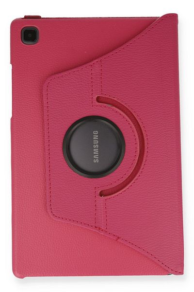 AQUA AKSESUAR Samsung Galaxy T500 Tab A7 10.4 Compatible Case 360 Rotating Leather Protected Tablet Case - Pink