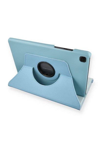 AQUA AKSESUAR Samsung Galaxy T500 Tab A7 10.4 Compatible Case 360 Rotating Leather Protected Tablet Case - Turquoise
