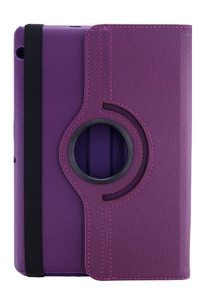 AQUA AKSESUAR Huawei MediaPad T3 10 / 9.6 Compatible Case 360 Rotating Leather Protected Tablet Case - Plum