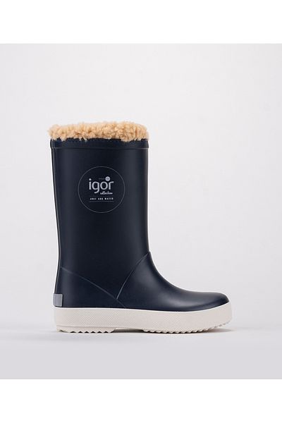 IGOR W10207 Splash Nautico Παιδικές γούνινες μπότες βροχής Marino Navy