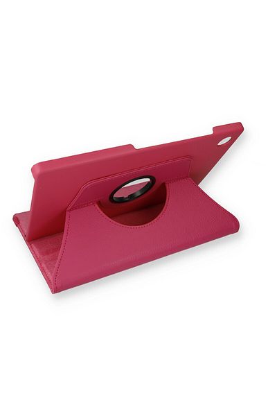 AQUA AKSESUAR Pink 360 Rotating Leather Protected Tablet Case for Samsung Galaxy Tab A9