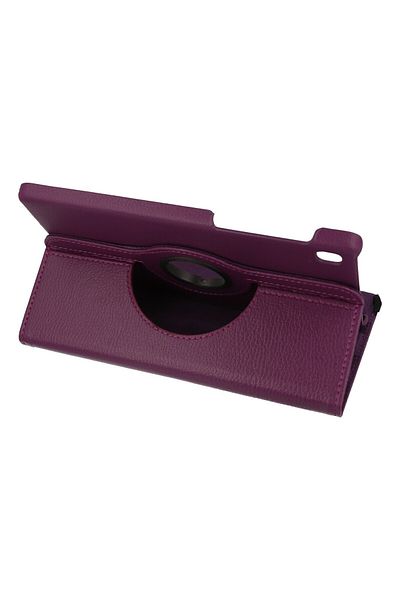 AQUA AKSESUAR Galaxy Tab A7 Lite T225 - 360 Rotating Leather Protected Tablet Case - Plum