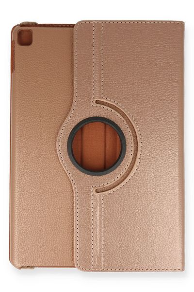 AQUA AKSESUAR iPad 10.2 (7th generation) Compatible Case 360 Rotating Leather Protected Tablet Case - Rose Gold