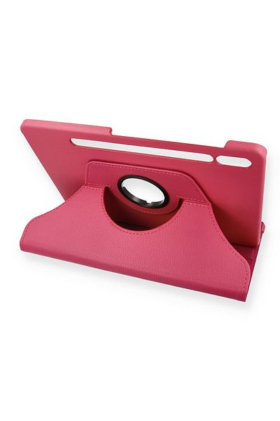 AQUA AKSESUAR Samsung Galaxy X700 Tab S8 11 Compatible Case 360 Rotating Leather Protected Tablet Case - Pink
