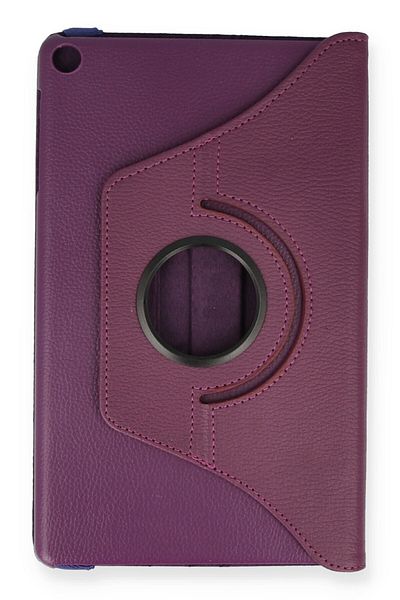 AQUA AKSESUAR Samsung Galaxy T510 Tab A 10.1 Compatible Case 360 Rotating Leather Protected Tablet Case - Plum