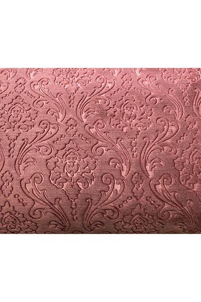 İyi Geceler İstanbul Emboss Embossed Damask Double Blanket Claret Red 220x240
