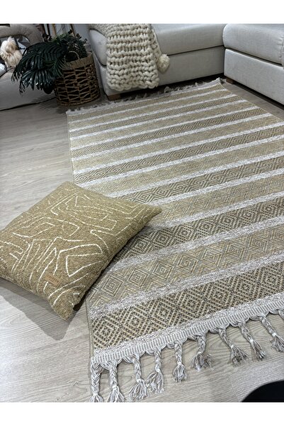 MaVaux Petra Dokuma Makinede Yıkanabilir Kaydırmaz Taban Şönil Halı Kilim