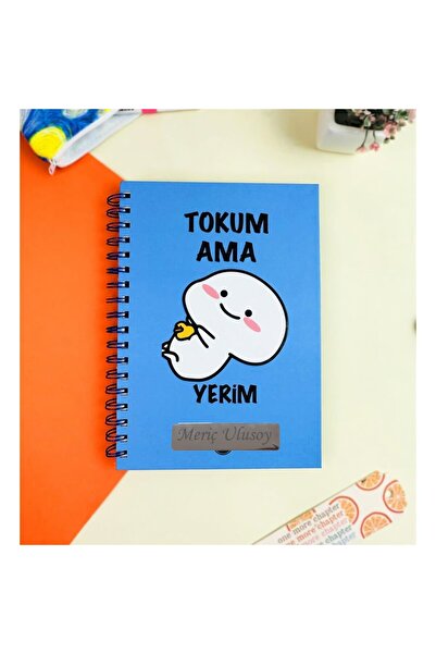 gifttime Kişiye Özel Tokum Ama Yerim Tasarımlı Konuşan Ajanda