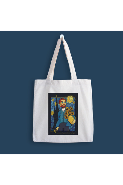 designedfy Van Gogh umetnička platnena torba sa štampanim motivom