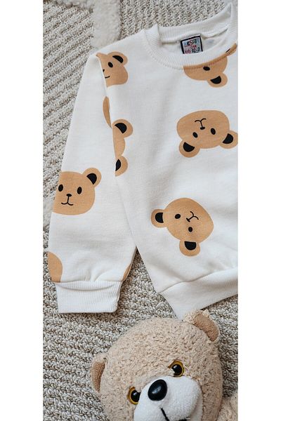 KZY STORE Boy 2-5 Years Multi-Teddy Bear Hooded Set