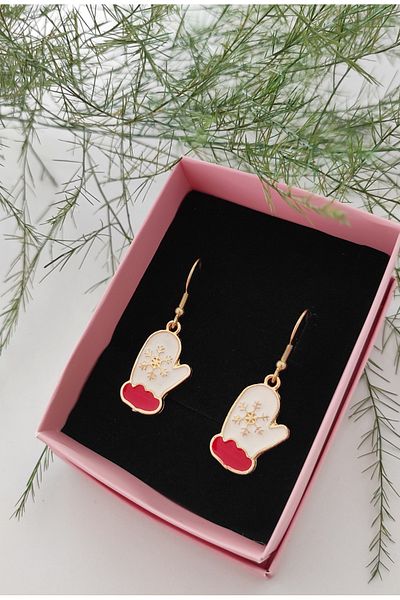 Miccolatte New Year's Christmas Figured Bijouterie Earrings