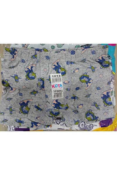 KOTA İÇ GİYİM kota 1013 erkek çocuk desenlı boxer (bakser) kulot 6lı