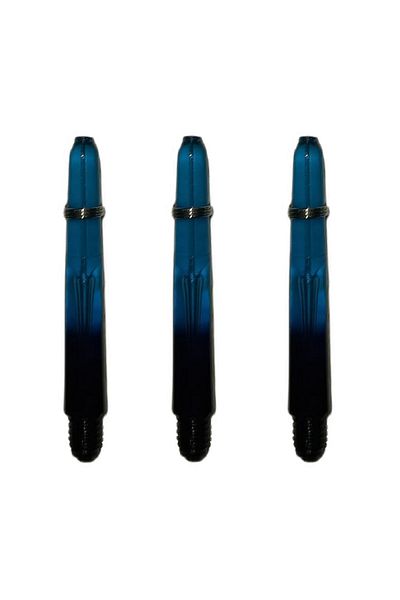 DARTSAN 5 Set (15 Pieces) 41mm, Blue-Black Polycarbonate Transparent Dart Shaft-shaft