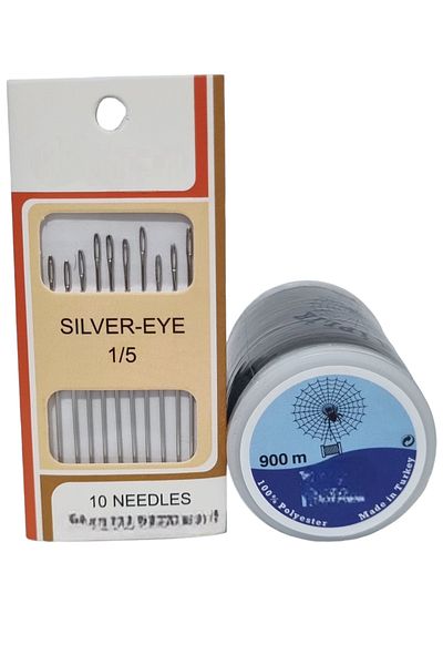 erdoğan hobi Sewing Thread Set 900m Sewing Thread Sewing Needle Set Polyester Sewing Thread Needle Thread Set