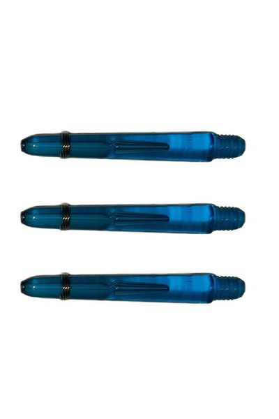 DARTSAN 5 Set (15 PCS) 35mm, Blue Polycarbonate (PC) Transparent Dart Shaft-shaft