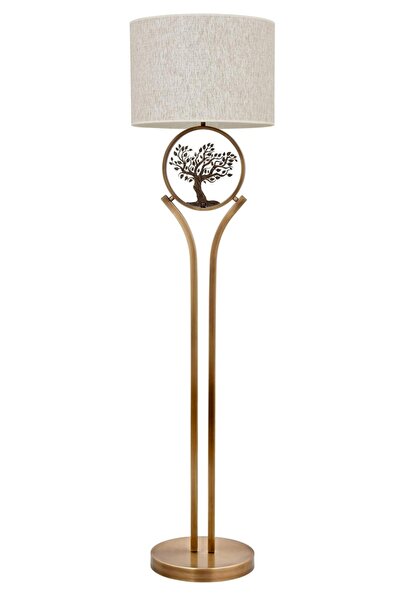 Avonni Eskitme Kaplama Lambader E27 Metal Kumaş 45cm