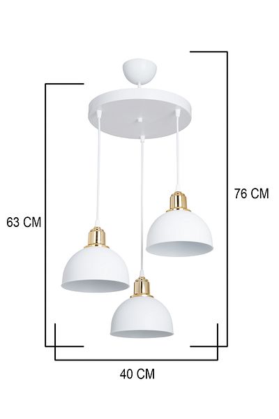 AG LightDesign White Pendant Chandelier Bedroom Living Room Kitchen Corridor Lamp