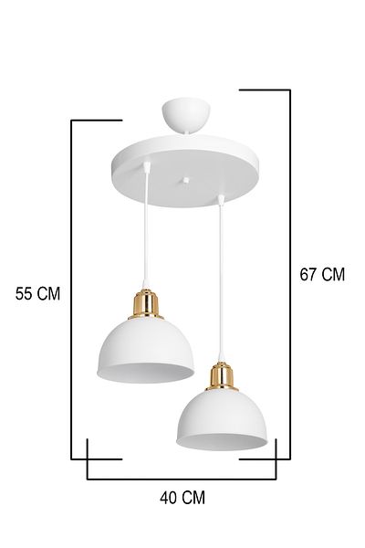 AG LightDesign White Pendant Chandelier Bedroom Living Room Kitchen Corridor Lamp