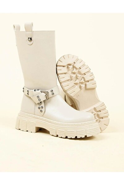 BRGL KADIN ULTRA HAFİF TABAN PİM VE TOKA AKSESUARLI YARIM ÇİZME