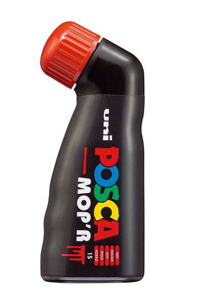 Uni قلم تلوين Posca Mop'r Pcm-22 باللون الأحمر - 3-19 مم