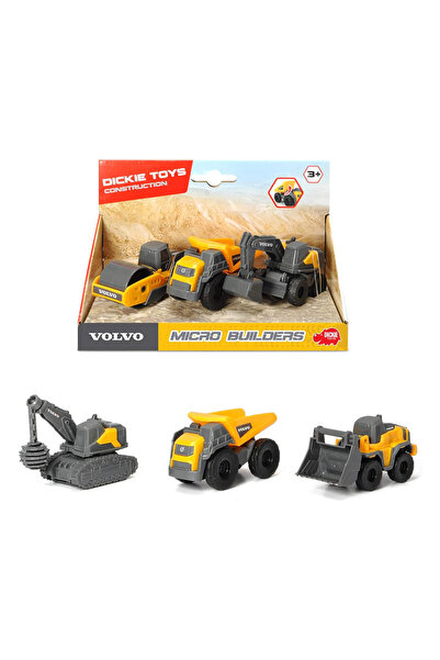 Majorette DİCKİE TOYS Volvo Micro Builders Inşaat Araçları