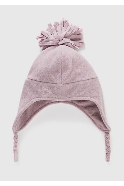 United Colors of Benetton Dried Rose Boy's Fur Hat - with Ear Closure