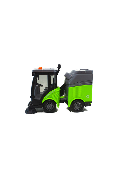 Erzi 1/16 Ölçek Oyuncak Çöp Temizleme Kamyonu Işıklı Sesli