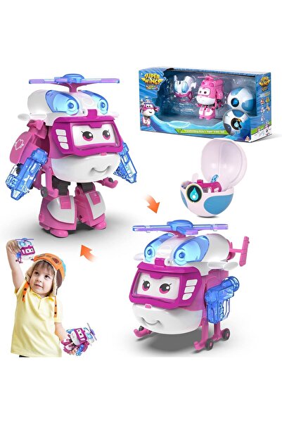 Harika Kanatlar Transforming Robota Dönüşen Dizzy Figür Oyuncak ve Super Ball Su Gücü