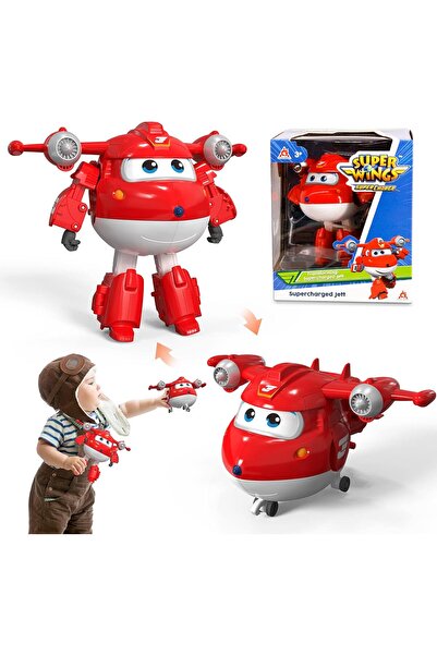 Harika Kanatlar Supercharged Jett Robottan Uçağa Dönüşen Oyuncak Figür