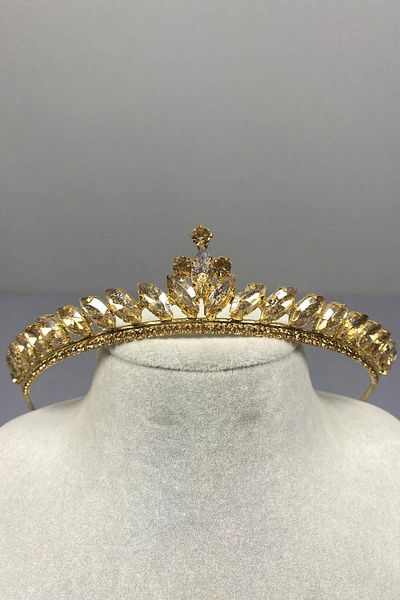 Hobigram Μέλι Χρώμα Λεπτό Μοντέλο Ilayda Henna And Bridal Crown – Κορώνα, Κρυστάλλινη Πέτρα, Κομψό Μοντέλο, Νυφικό Κορώνα – Κορώνα –