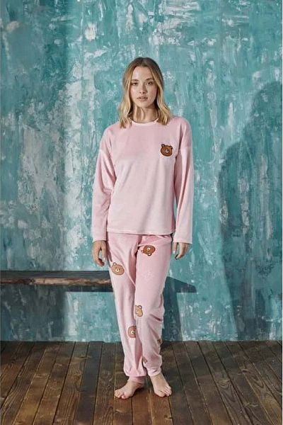 Mihra Velvet Pajama Set PUDRA