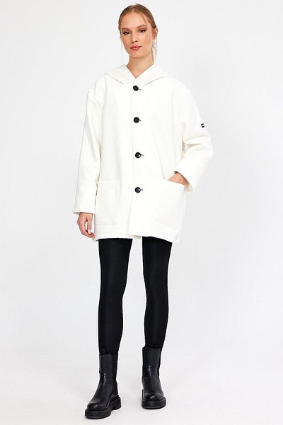 ALEXANDERGARDI Hooded Oversize Cardigan with Ribbon Inside (E23-607 03)