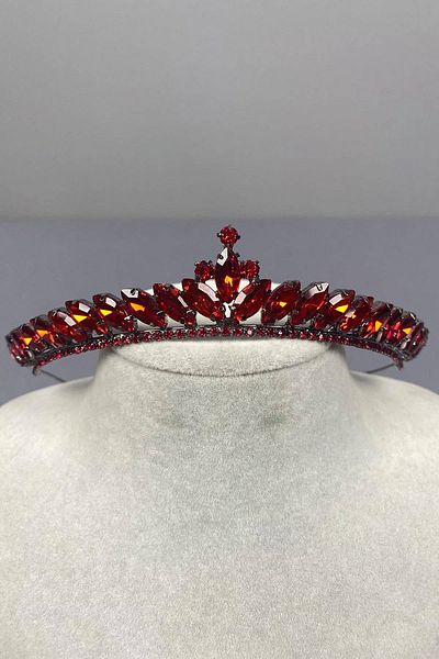 Hobigram Red Thin Ilayda Model Henna and Bridal Crown – Crown, Crystal Stone, Stylish Model, Bridal Crown – Crown – Crown