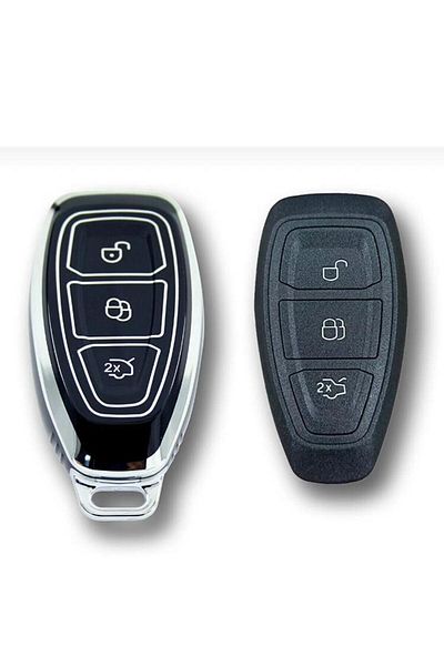 ŞENYILDIZ AKSESUAR Ford Mondeo Focus Smart Black-silver Auto Key Remote Control Protection Case