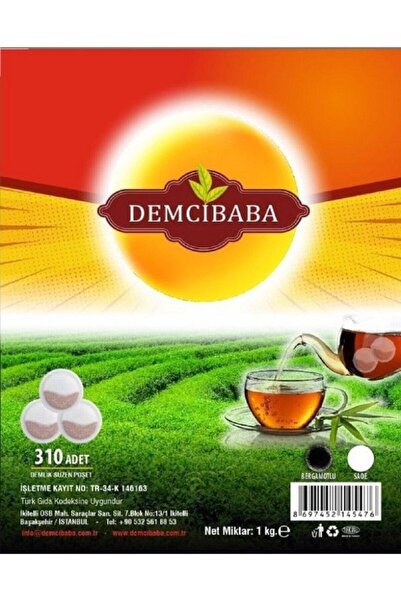 DEMCİBABA Yuvarlak Demlik Poşet Bergamot Aromalı 1 kg (310 x 3g)